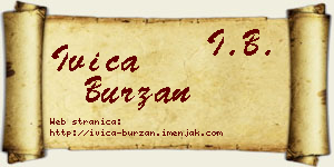 Ivica Burzan vizit kartica
